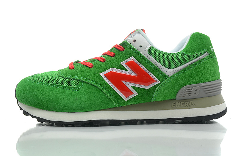 Chaussure New Balance Running 574 Homme en Vert Pas Cher